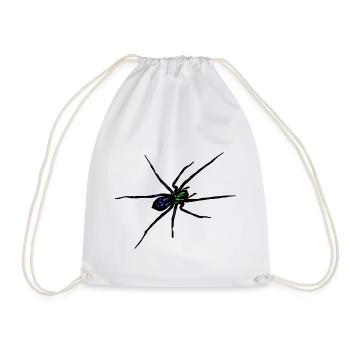 Spinne - Turnbeutel - Weiß - Vorne