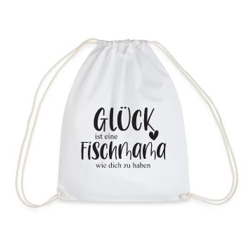 Fische Fischmama Haustier Aquarium Geschenk - Turnbeutel - Weiß - Vorne