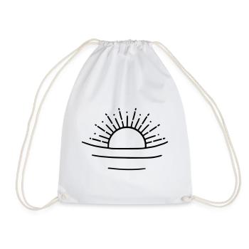 soleil détendu - Sac de sport léger - blanc - Devant