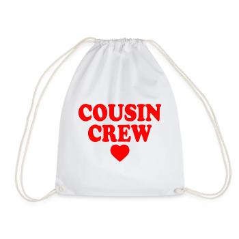 Cousin crew - Drawstring Bag - white - Front