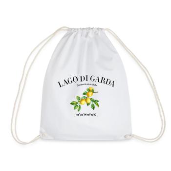 Lago Di Garda Lake Garda Camping - Drawstring Bag - white - Front