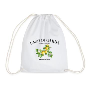 Lago Di Garda Lake Garda Camping - Drawstring Bag - white - Front
