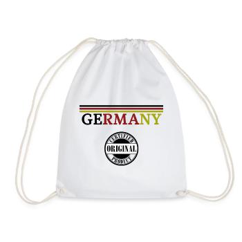 German Pride, Flagge von Deutschland - Turnbeutel - Weiß - Vorne