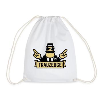 Signe de la main de garçon d’honneur (enterrement de vie de garçon / enterrement de vie de garçon / 2C) - Sac de sport léger - blanc - Devant