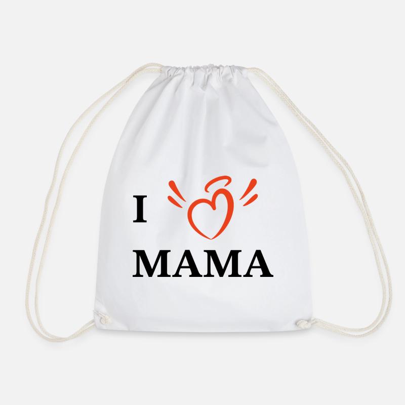Ich liebe Mama - Turnbeutel - Weiß