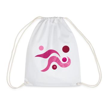 Yoga design_52 - Drawstring Bag - white - Front