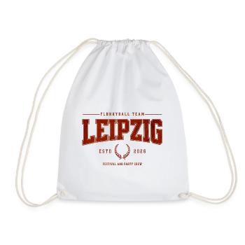Flunkyball Profi Team Leipzig Vintage Shirt - Turnbeutel - Weiß - Vorne