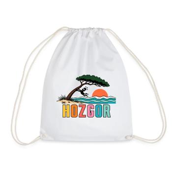HOZGOR Ocean Pine of the Landes Retro - Drawstring Bag - white - Front
