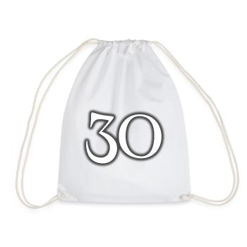 30 - Drawstring Bag - white - Front