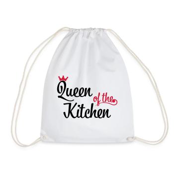 Queen of the Kitchen - Drawstring Bag - white - Front