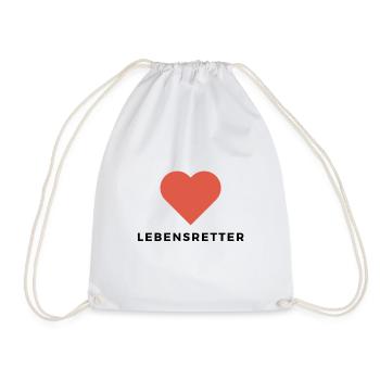 Wir lieben Lebensretter! - Turnbeutel - Weiß - Vorne
