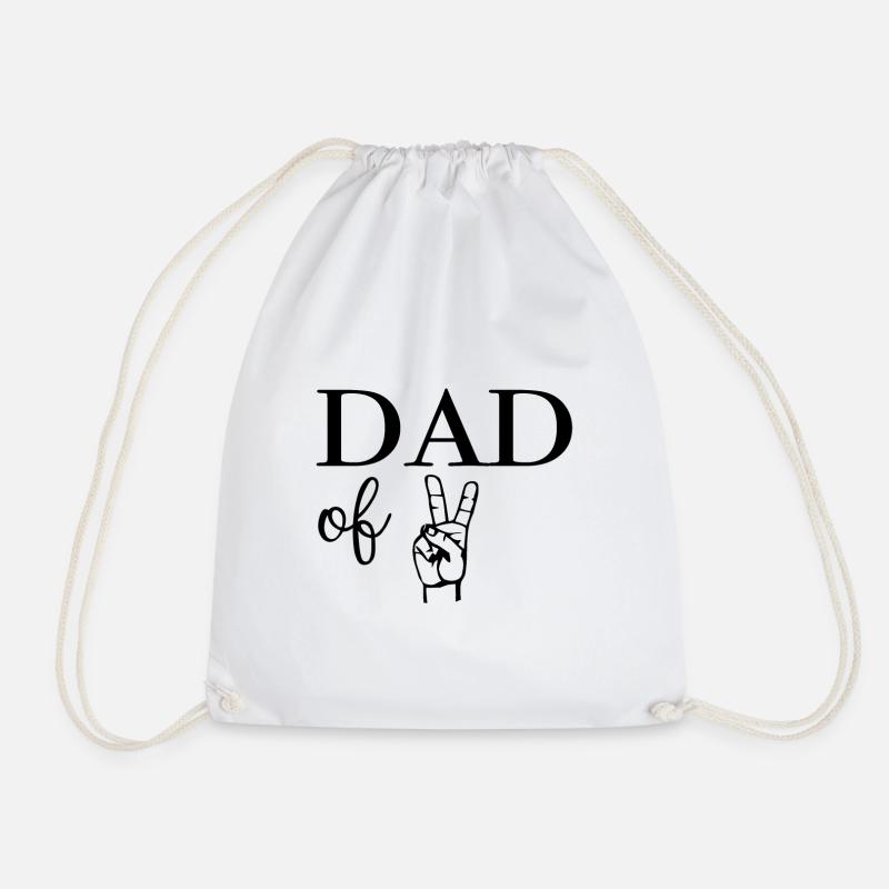 Dad of Two - Turnbeutel - Weiß