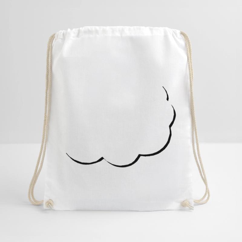 speech balloon | half speech bubble | Cloud | Cloud Drawstring Bag