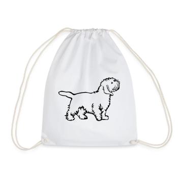 Petit Basset Griffon Vendéen - Sac de sport léger - blanc - Devant