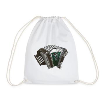 Styrian Harmonica - Styria | ZiachON! - Drawstring Bag - white - Front