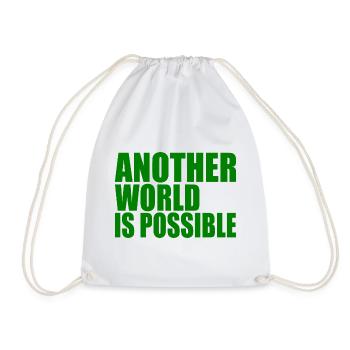 Another world is possible - Drawstring Bag - white - Front