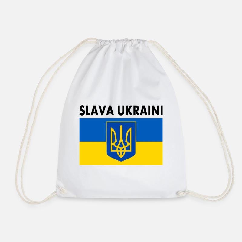 Slava ukraini - Turnbeutel - Weiß