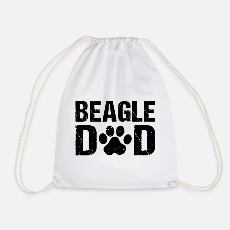 Beagle Dad Beagle Hunde - Turnbeutel - Weiß