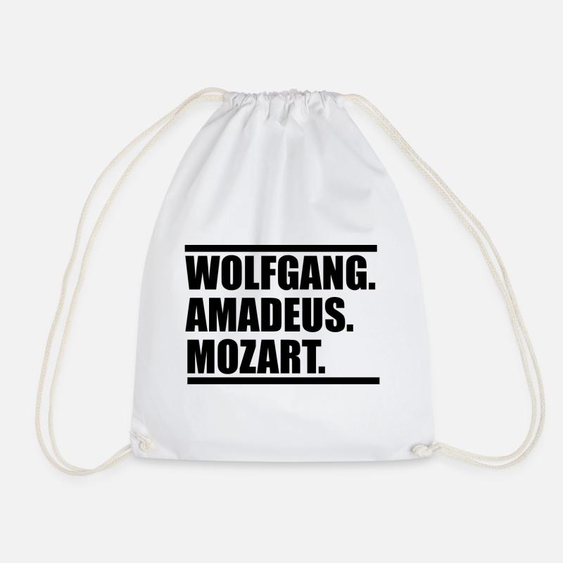 Wolfang Amadeus Mozart - Turnbeutel - Weiß