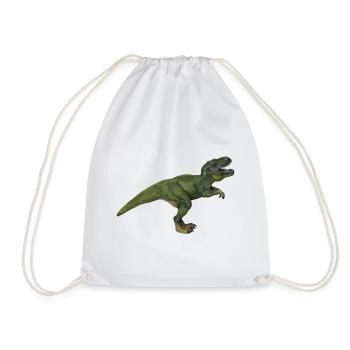 Tom T-Rex - Drawstring Bag - white - Front