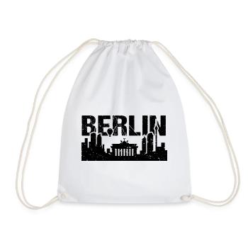 Berlin Skyline Vintage Hauptstadt Berlin - Turnbeutel - Weiß - Vorne