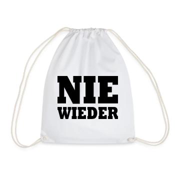 Nie wieder - Turnbeutel - Weiß - Vorne