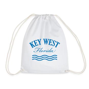 Key West Florida Küstendesign - Turnbeutel - Weiß - Vorne