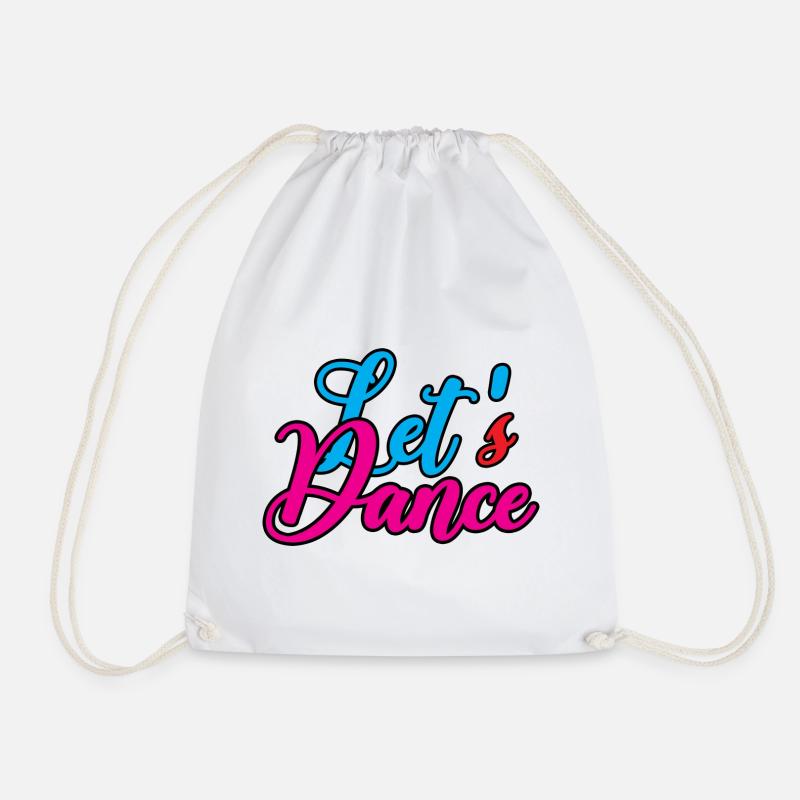 Design de danse joyeux avec splendeur de couleurs - Sac de sport léger - blanc