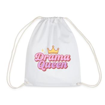 Drama Queen - Drawstring Bag - white - Front