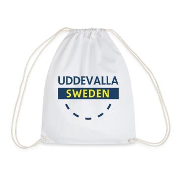 Nordic Sweden Emblem Circle - Drawstring Bag - white - Front