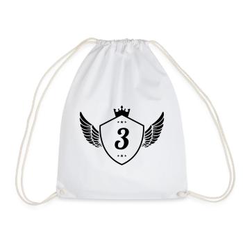 3 Blason - Sac de sport léger - blanc - Devant