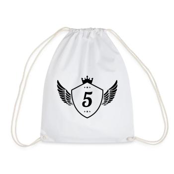 5 Coat of arms - Drawstring Bag - white - Front