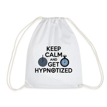 Hypnotiseur Reste calme Fais-toi hypnotiser Professionnel - Sac de sport léger - blanc - Devant
