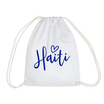 Haiti Heart Women's Love Haiti - Turnbeutel - Weiß - Vorne