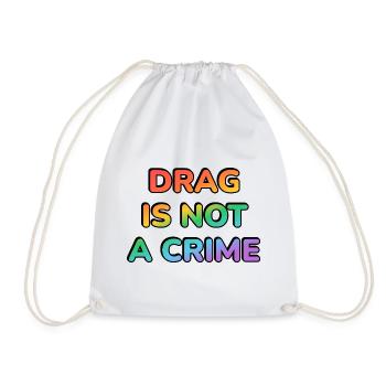 Le drag n’est pas un crime — Rainbow Glyphs - Sac de sport léger - blanc - Devant