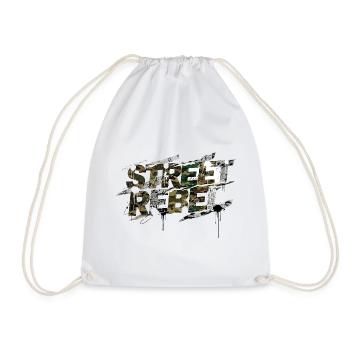 Street Rebel Camouflage Design Auto Tuning shirt - Turnbeutel - Weiß - Vorne