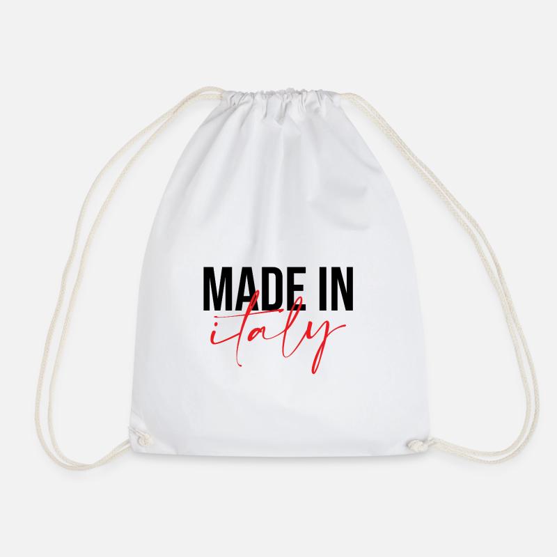 Made in Italy - Drawstring Bag - white