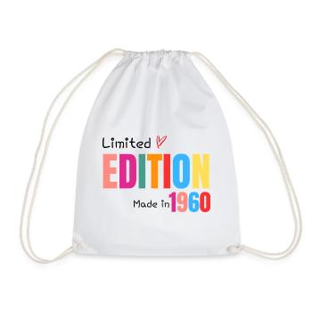 Limited edition Made in 1960 - Drawstring Bag - white - Front