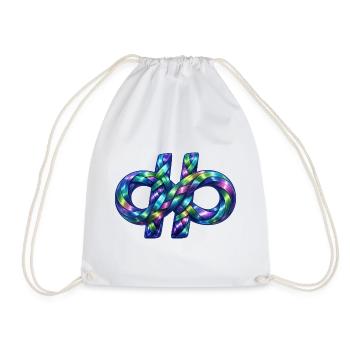 Hashtag infinite - Drawstring Bag - white - Front