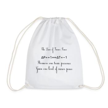Toxic People Quote - Drawstring Bag - white - Front
