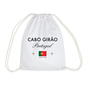 Cabo Girao Portugal Koordinaten Reise Souvenir - Turnbeutel - Weiß - Vorne