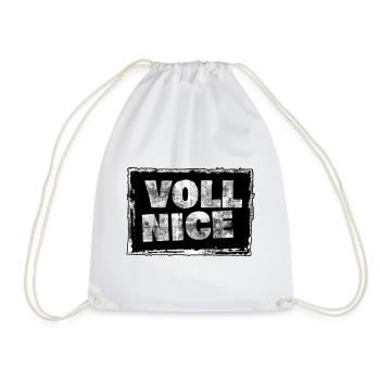Imprimé complet de t-shirt grunge - Sac de sport léger - blanc - Devant