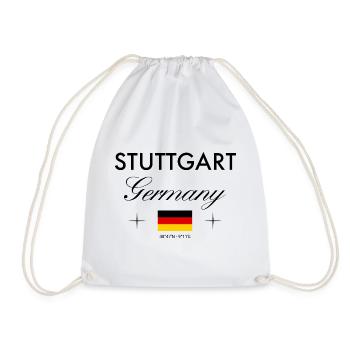 Stuttgart, Allemagne, coordonnées, voyage, souvenir - Sac de sport léger - blanc - Devant