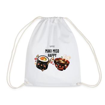 you maki miso happy - Turnbeutel - Weiß - Vorne