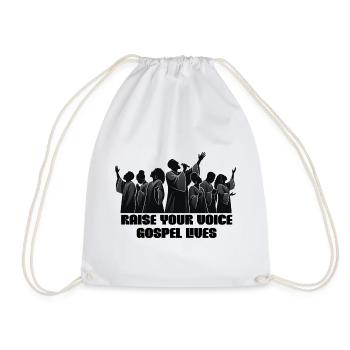Gospel Chor - Raise your Voice - Gospel lives - Turnbeutel - Weiß - Vorne