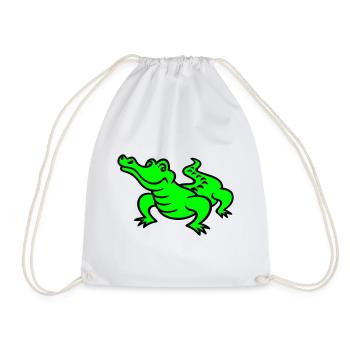 Crocodile (a) - Turnbeutel - Weiß - Vorne