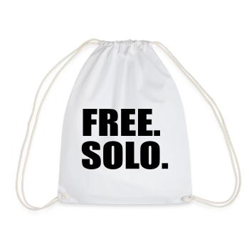 climb - Drawstring Bag - white - Front