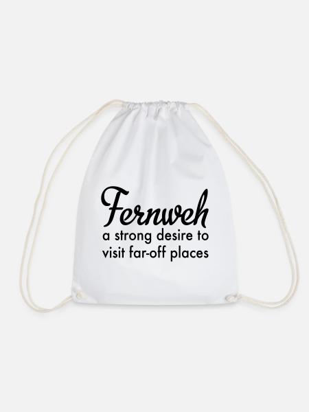 Fernweh - Turnbeutel - Weiß