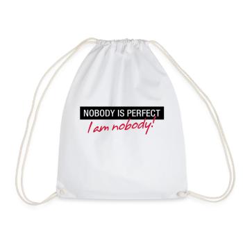 Personne n est parfait. Je ne suis personne! - Sac de sport léger - blanc - Devant