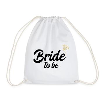 Mariée être mariée I Bachelorette Party JGA - Sac de sport léger - blanc - Devant